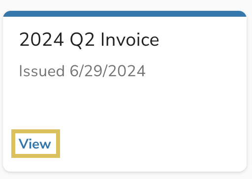 Viewing Invoices